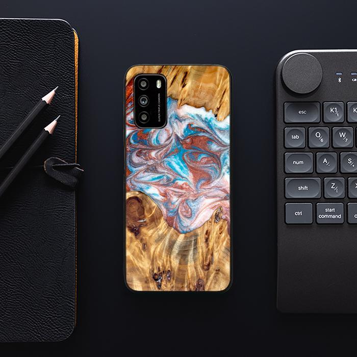 Xiaomi POCO M3 Handyhülle aus Harz und Holz - Synergy#D138