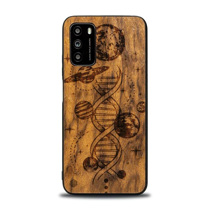 Xiaomi POCO M3 Wooden Phone Case - Space DNA (Imbuia)