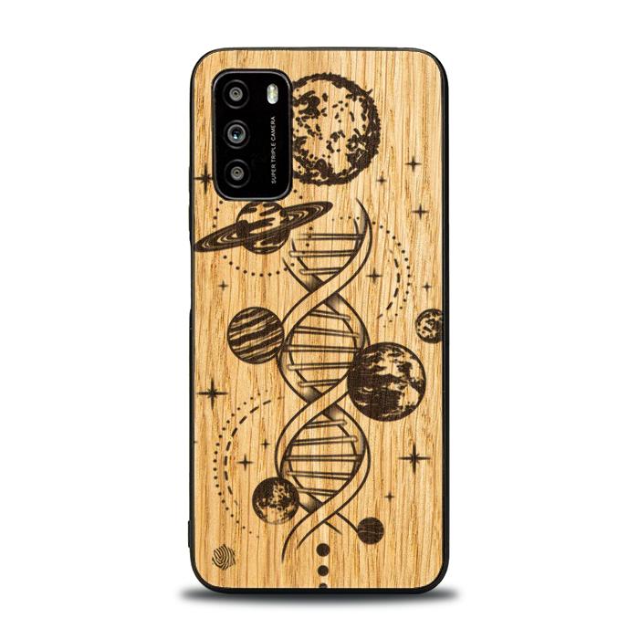 Xiaomi POCO M3 Wooden Phone Case - Space DNA (Oak)