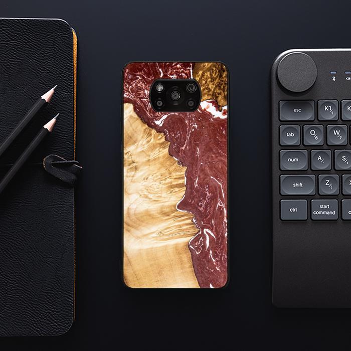Etui na telefon z żywicy i drewna Xiaomi POCO X3 / X3 Pro - SYNERGY#316