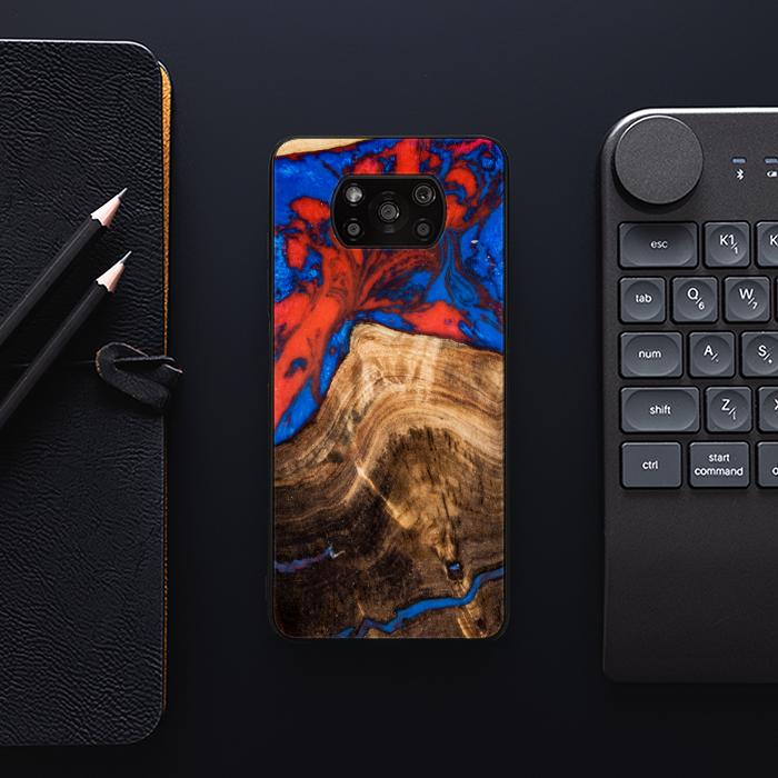 Xiaomi POCO X3 / X3 Pro Etui na telefon z żywicy i drewna - SYNERGY# A82
