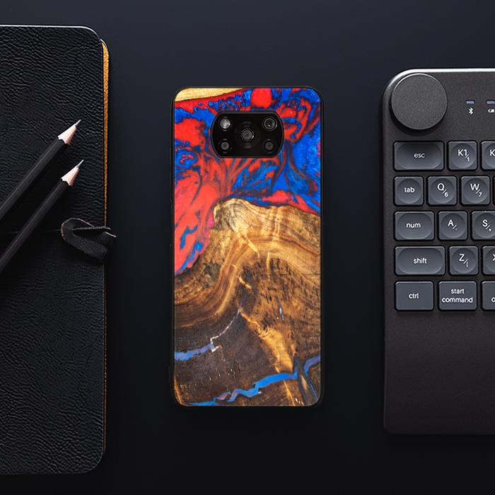 Etui na telefon Xiaomi POCO X3 / X3 Pro z żywicy i drewna - SYNERGY#B31