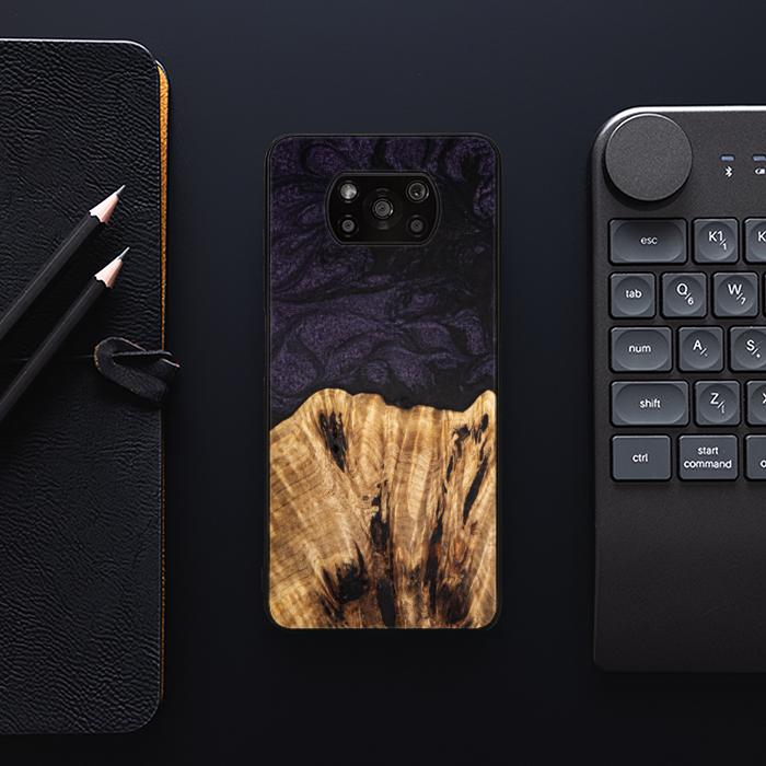 Etui na telefon z żywicy i drewna Xiaomi POCO X3 / X3 Pro - SYNERGY#C31