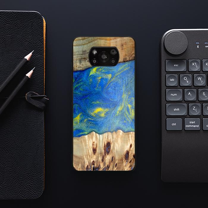 Xiaomi POCO X3 / X3 Pro Resin & Wood Phone Case - Synergy#D128
