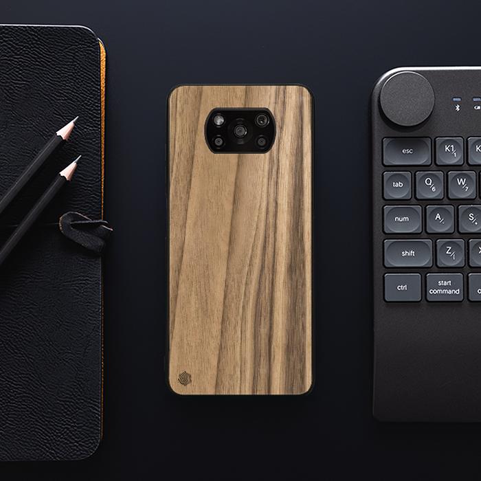 Xiaomi POCO X3 / X3 Pro Handyhülle aus Holz - Walnuss