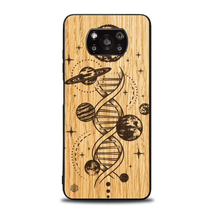 Xiaomi POCO X3 / X3 Pro Handyhülle aus Holz – Space DNA (Eiche)