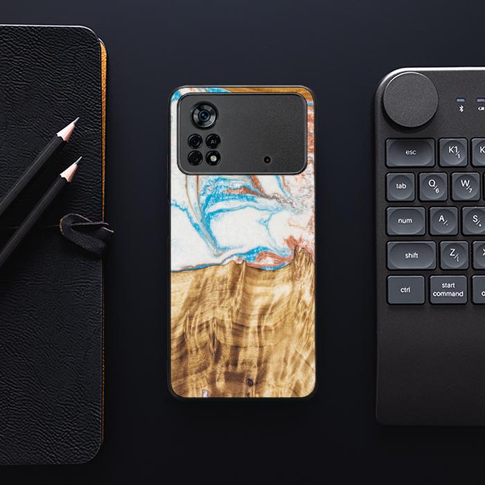 Xiaomi POCO X4 Pro 5G Resin & Wood Phone Case - SYNERGY#47