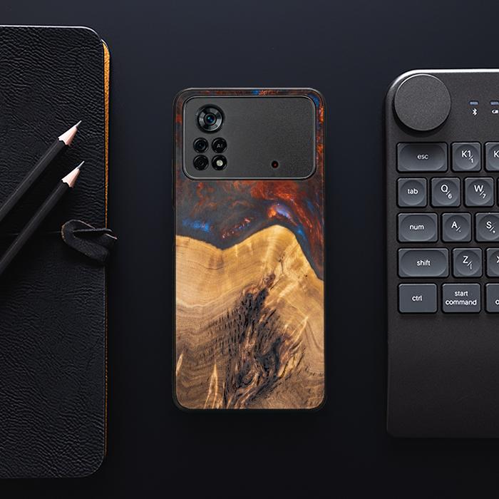Xiaomi POCO X4 Pro 5G Etui na telefon z żywicy i drewna - SYNERGY#A21
