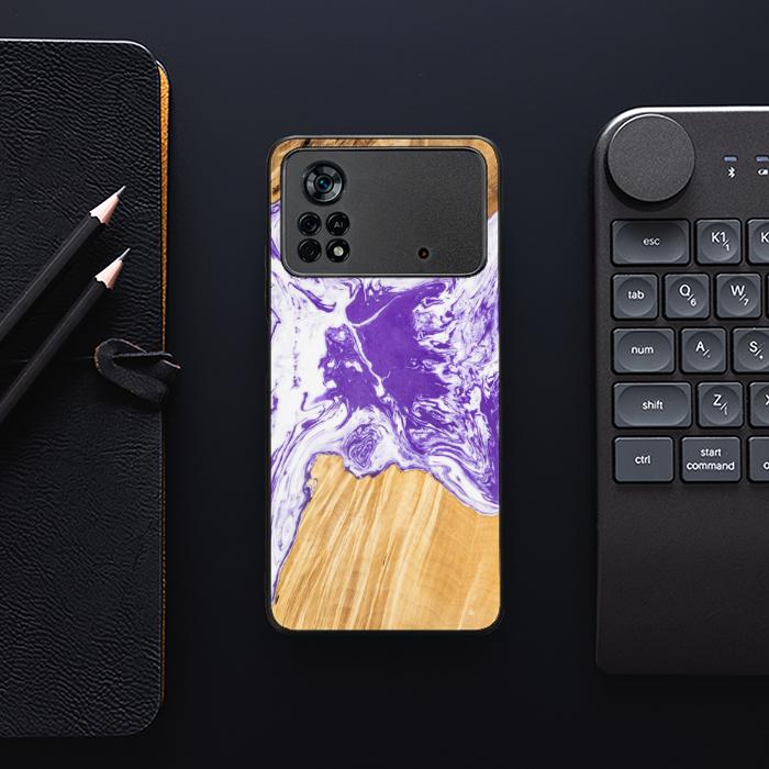 Xiaomi POCO X4 Pro 5G Resin & Wood Phone Case - SYNERGY#A80