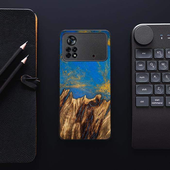 Xiaomi POCO X4 Pro 5G Etui na telefon z żywicy i drewna - SYNERGY#C43