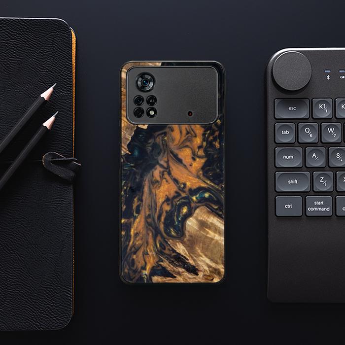 Xiaomi POCO X4 Pro 5G Etui na telefon z żywicy i drewna - Synergy#162