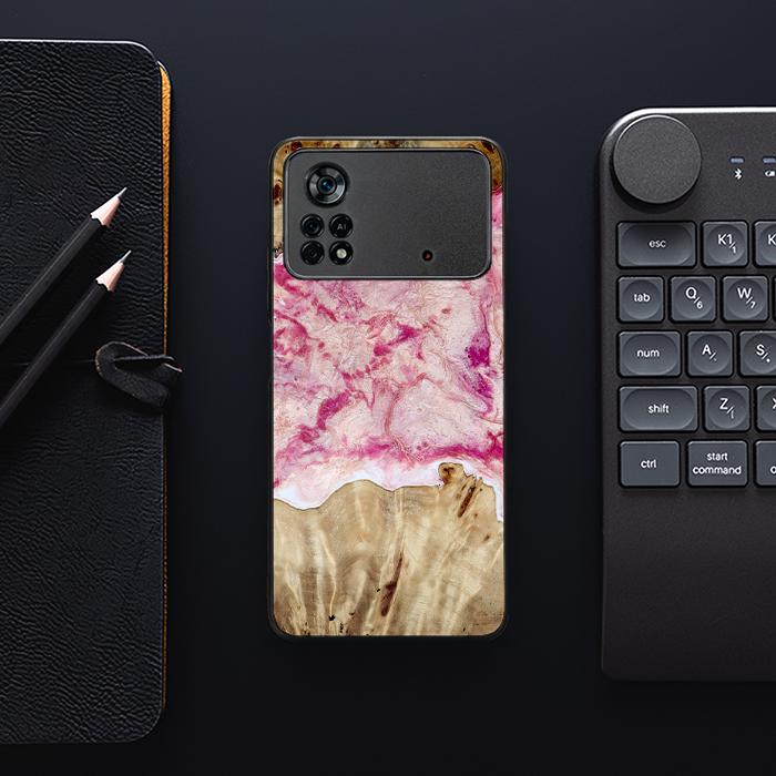 Xiaomi POCO X4 Pro 5G Resin & Wood Phone Case - Synergy#D101