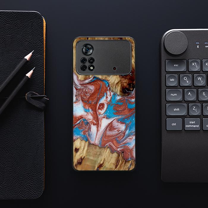 Xiaomi POCO X4 Pro 5G Etui na telefon z żywicy i drewna - Synergy#D103