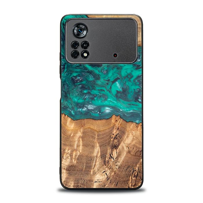 Xiaomi POCO X4 Pro 5G Handyhülle aus Harz und Holz - Synergy#D109