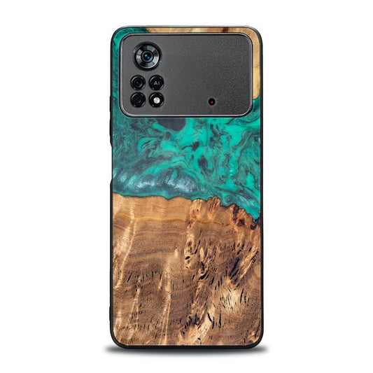 Xiaomi POCO X4 Pro 5G Handyhülle aus Harz und Holz - Synergy#D111