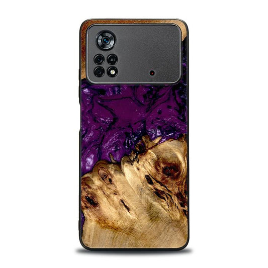 Xiaomi POCO X4 Pro 5G Handyhülle aus Harz und Holz - Synergy#D113