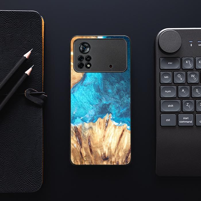 Xiaomi POCO X4 Pro 5G Etui na telefon z żywicy i drewna - Synergy#D115