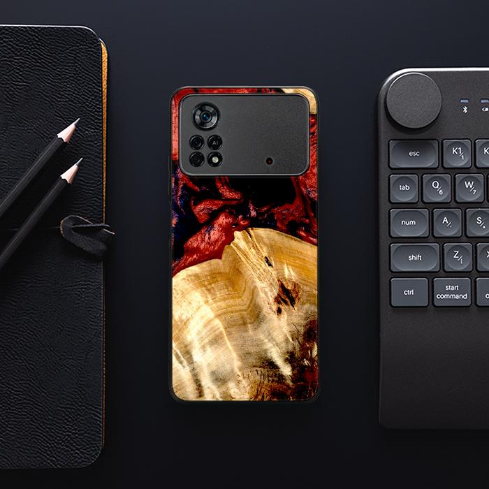 Xiaomi POCO X4 Pro 5G Handyhülle aus Harz und Holz - Synergy#D117