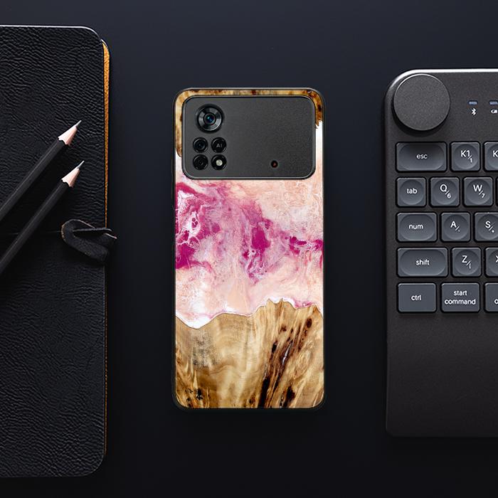 Xiaomi POCO X4 Pro 5G Resin & Wood Phone Case - Synergy#D119