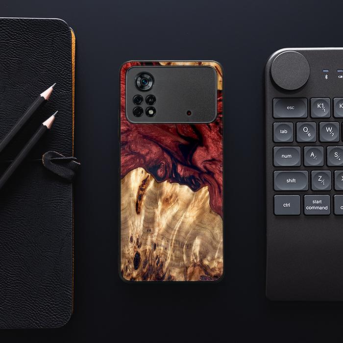 Xiaomi POCO X4 Pro 5G Etui na telefon z żywicy i drewna - Synergy#D121