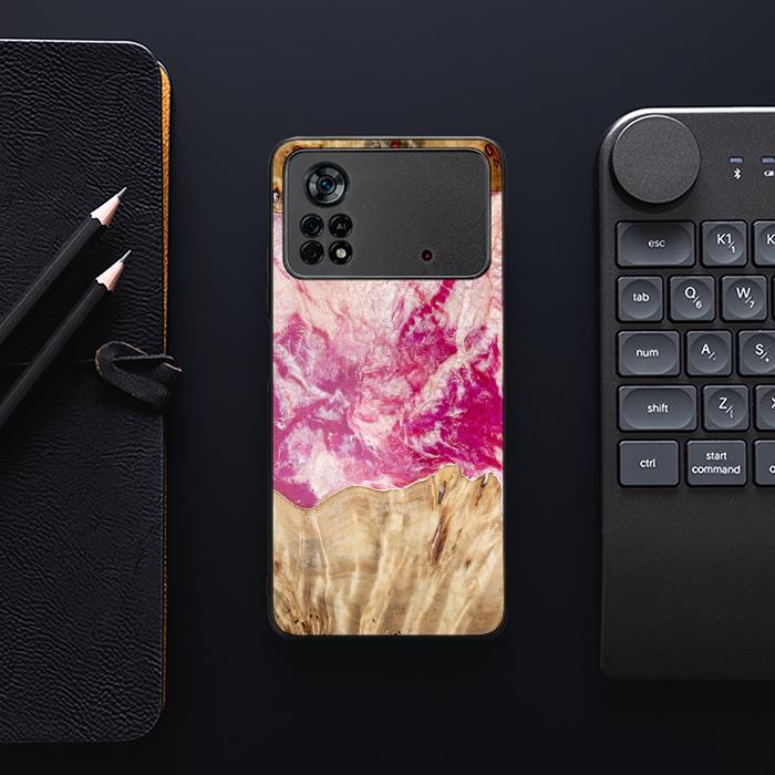 Xiaomi POCO X4 Pro 5G Resin & Wood Phone Case - Synergy#D123