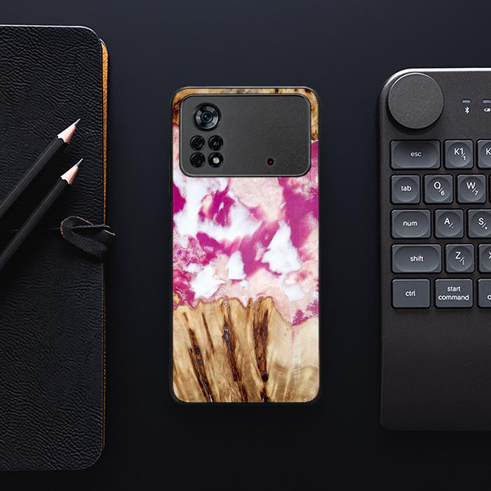 Xiaomi POCO X4 Pro 5G Resin & Wood Phone Case - Synergy#D124