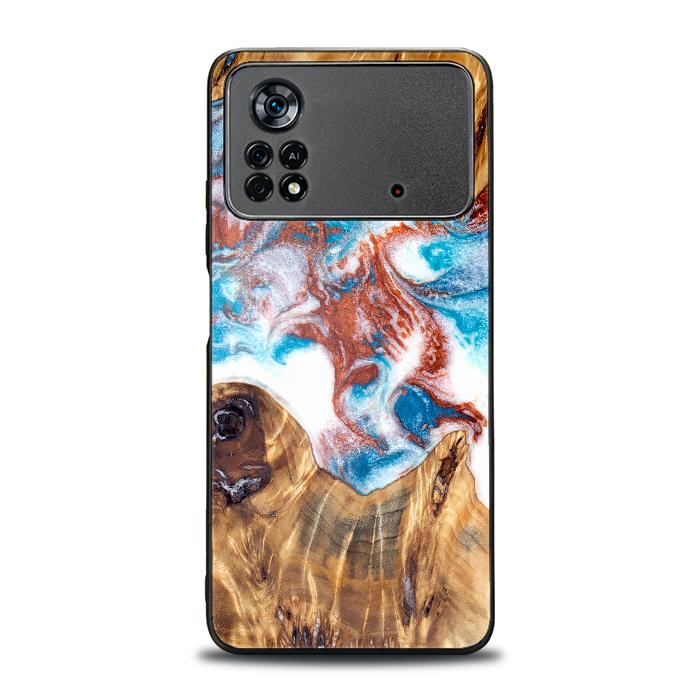 Xiaomi POCO X4 Pro 5G Handyhülle aus Harz und Holz - Synergy#D125