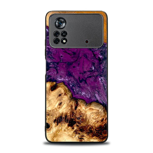 Xiaomi POCO X4 Pro 5G Handyhülle aus Harz und Holz - Synergy#D130