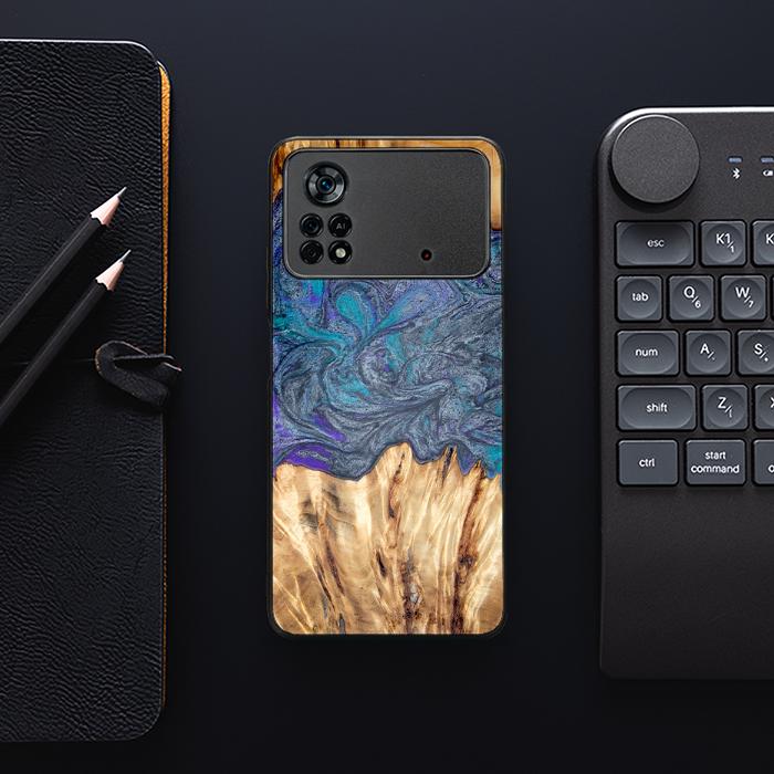 Xiaomi POCO X4 Pro 5G Etui na telefon z żywicy i drewna - Synergy#D132