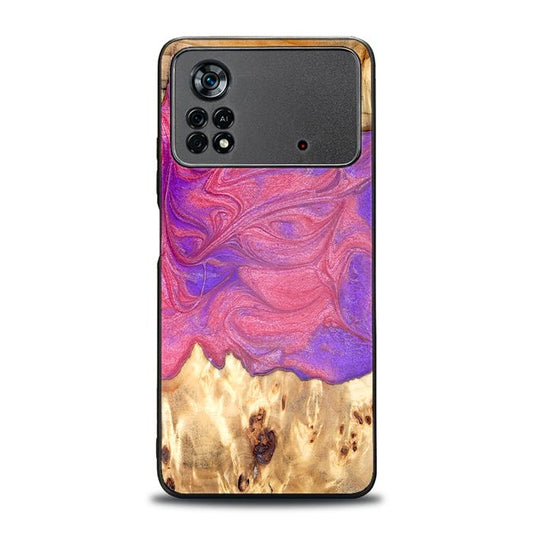 Xiaomi POCO X4 Pro 5G Handyhülle aus Harz und Holz - Synergy#D136