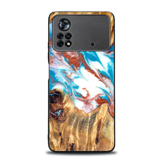 Xiaomi POCO X4 Pro 5G Handyhülle aus Harz und Holz - Synergy#D137