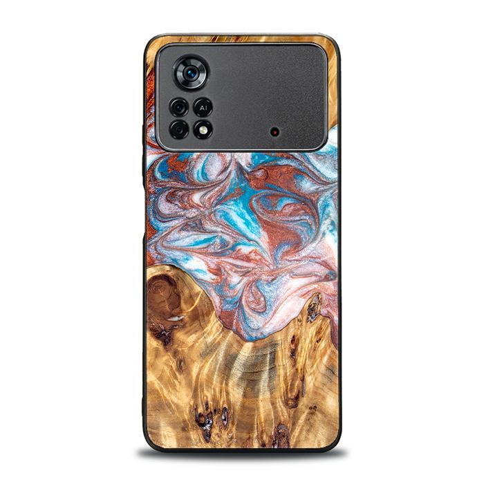 Xiaomi POCO X4 Pro 5G Handyhülle aus Harz und Holz - Synergy#D138