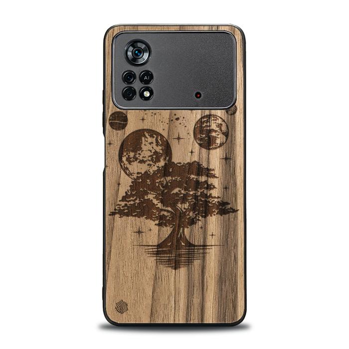 Xiaomi POCO X4 Pro 5G Wooden Phone Case - Galactic Garden