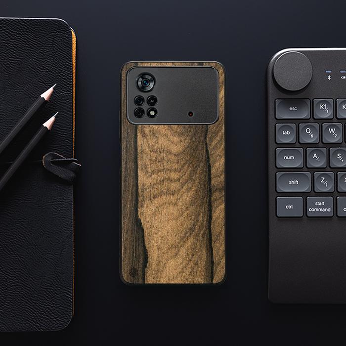 Xiaomi POCO X4 Pro 5G Handyhülle aus Holz - Ziricote