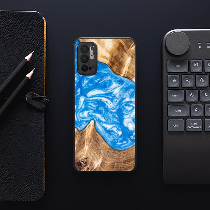Xiaomi REDMI NOTE 10 5G Etui na telefon z żywicy i drewna - SYNERGY#325