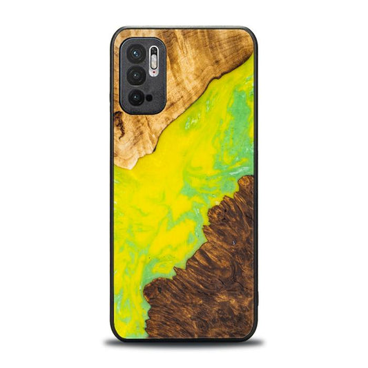 Xiaomi REDMI NOTE 10 5G Resin & Wood Phone Case - SYNERGY#A12