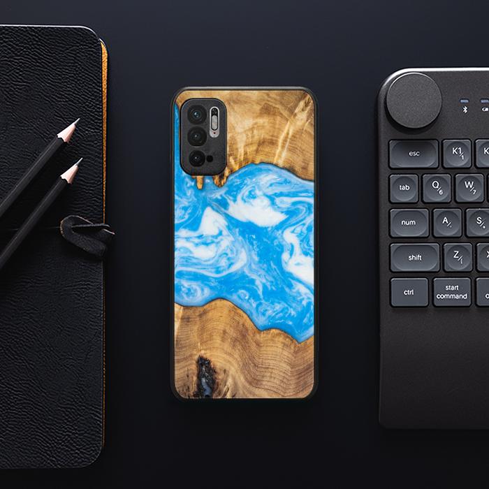 Xiaomi REDMI NOTE 10 5G Etui na telefon 10 5G z żywicy i drewna - SYNERGY#A31
