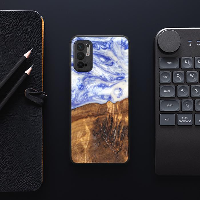 Xiaomi REDMI NOTE 10 5G Etui na telefon z żywicy i drewna - SYNERGY#B04