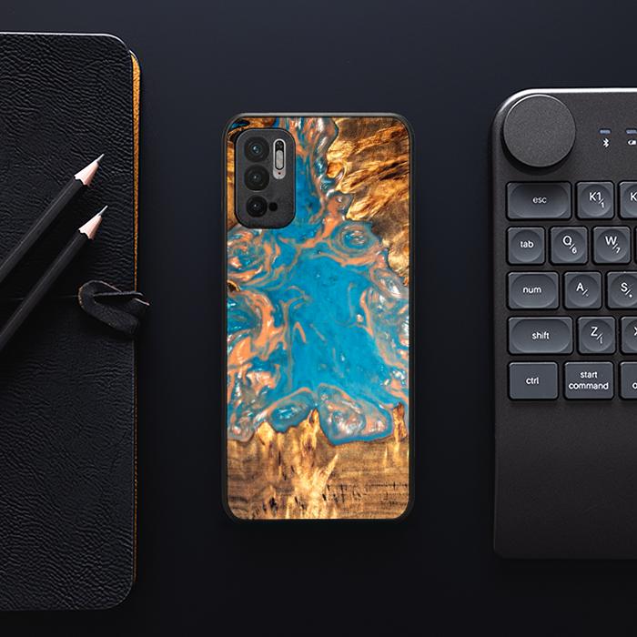 Xiaomi REDMI NOTE 10 5G Etui na telefon 10 5G z żywicy i drewna - SYNERGY#B22