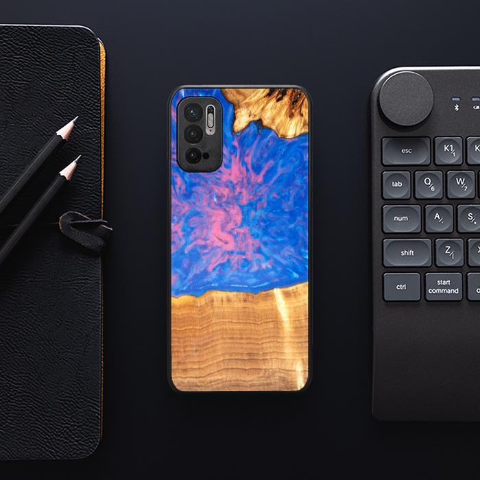 Xiaomi REDMI NOTE 10 5G Etui na telefon z żywicy i drewna - SYNERGY#B29