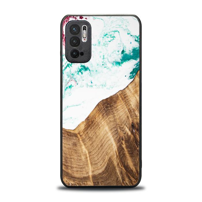 Xiaomi REDMI NOTE 10 5G Etui na telefon z żywicy i drewna - SYNERGY#C14