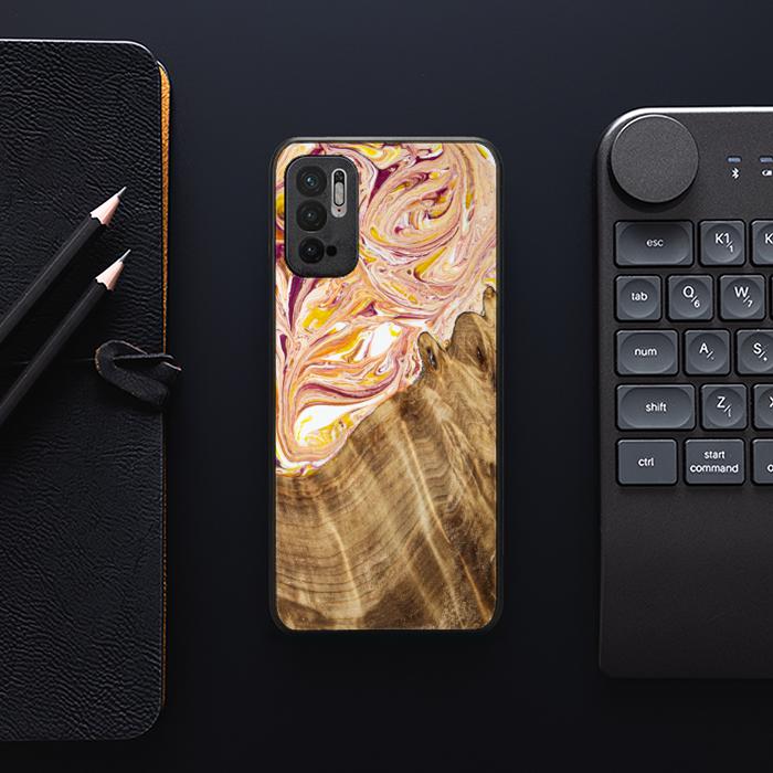 Xiaomi REDMI NOTE 10 5G Resin & Wood Phone Case - SYNERGY#C48