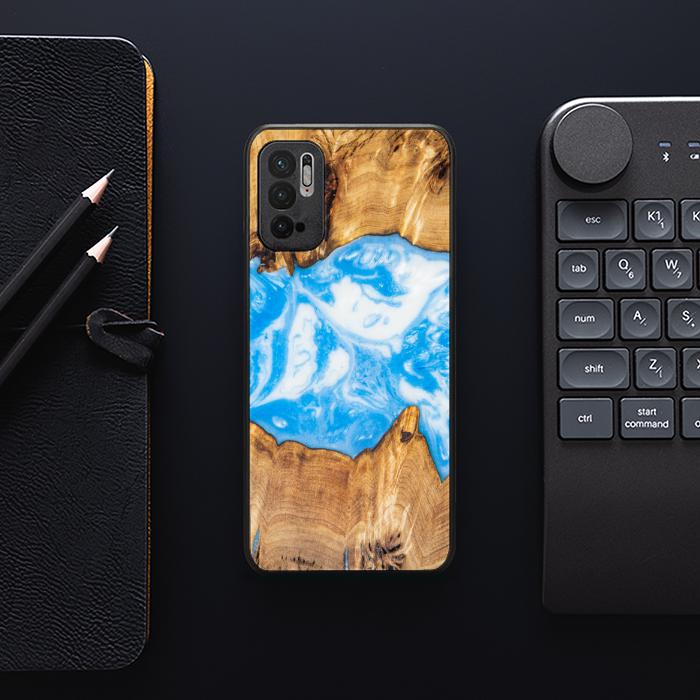Xiaomi REDMI NOTE 10 5G Resin & Wood Phone Case - Synergy#A34