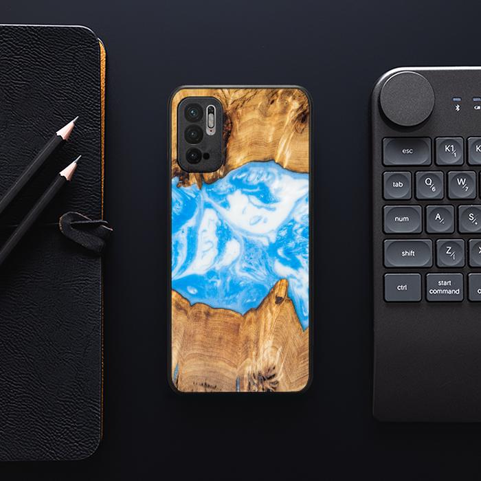 Xiaomi REDMI NOTE 10 5G Etui na telefon z żywicy i drewna - Synergy# A34