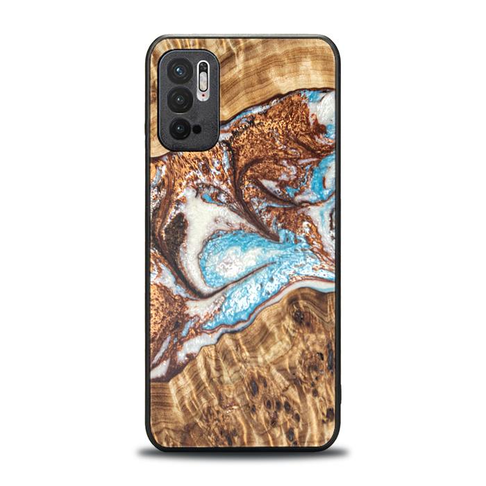 Xiaomi REDMI NOTE 10 5G Resin & Wood Phone Case - Synergy#B11