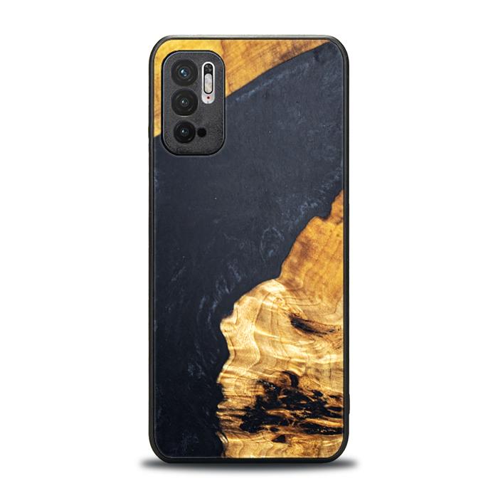 Xiaomi REDMI NOTE 10 5G Resin & Wood Phone Case - Synergy#B18
