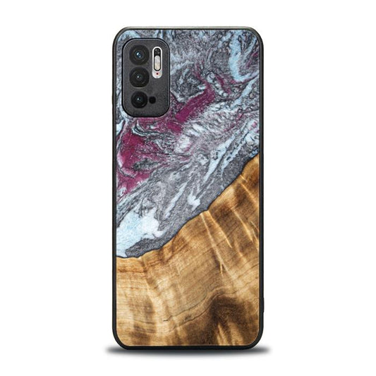 Xiaomi REDMI NOTE 10 5G Resin & Wood Phone Case - Synergy#C12