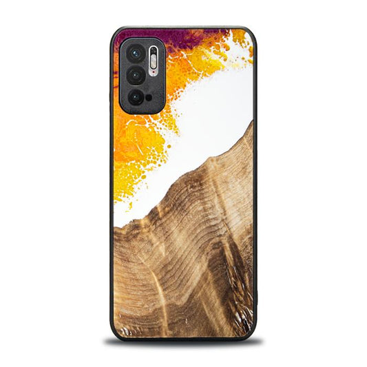 Xiaomi REDMI NOTE 10 5G Resin & Wood Phone Case - Synergy#C28