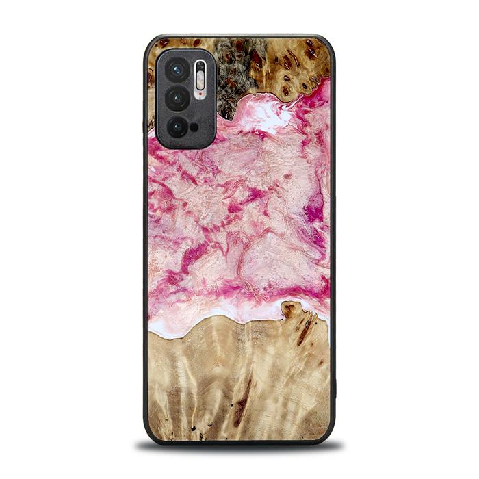 Xiaomi REDMI NOTE 10 5G Resin & Wood Phone Case - Synergy#D101