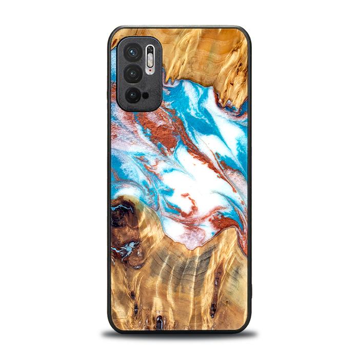 Xiaomi REDMI NOTE 10 5G Handyhülle aus Harz und Holz - Synergy#D137